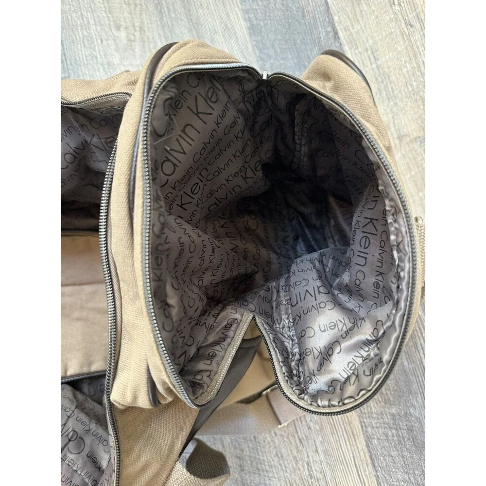 Calvin Klein Extra Large Duffle Bag Vintage Canvas Original Weekend Travel Bag